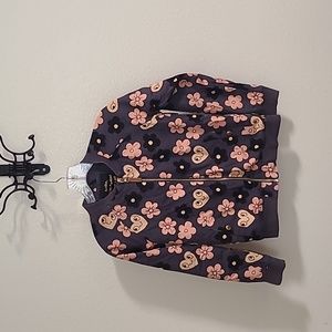 Kids Size 8-10 Mini Rodini Jacket, Grey Print